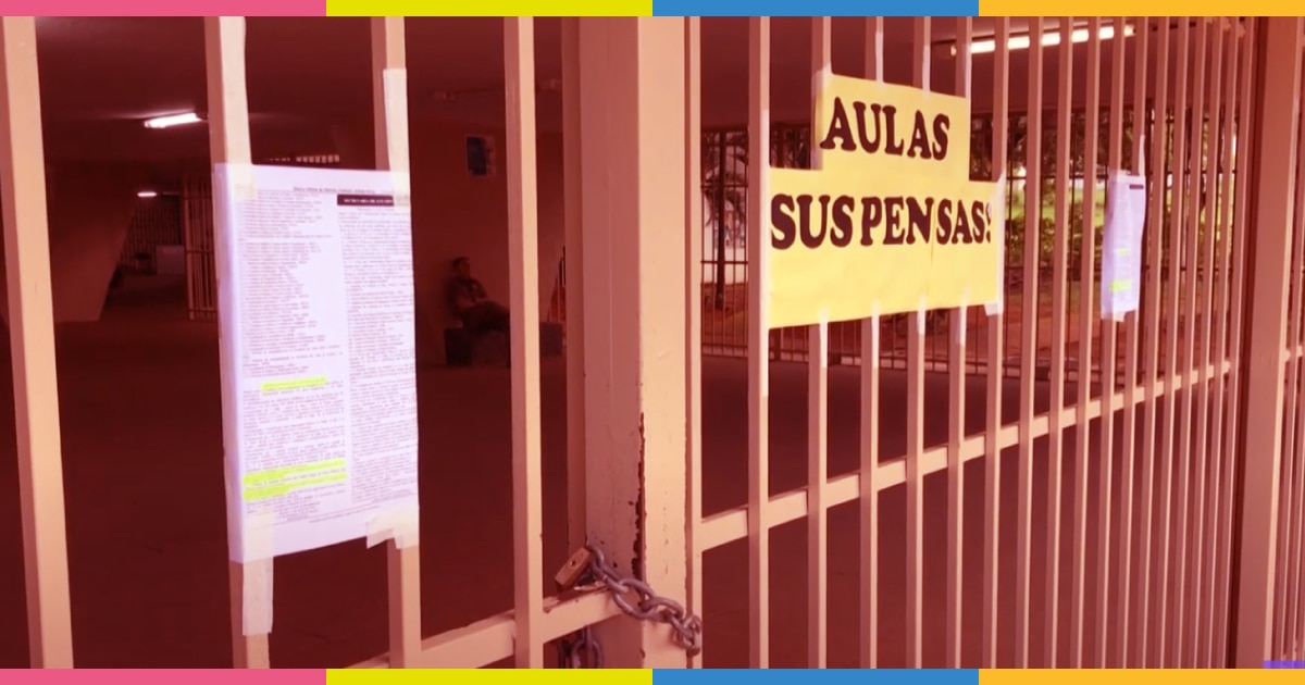 Aulas suspensas decorrem da covid-19 nas escolas e em todo o Brasil