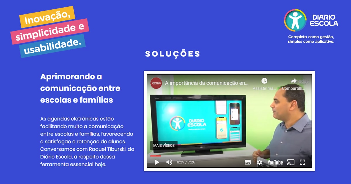 Entrevista aplicativo de gestão Diário Escola