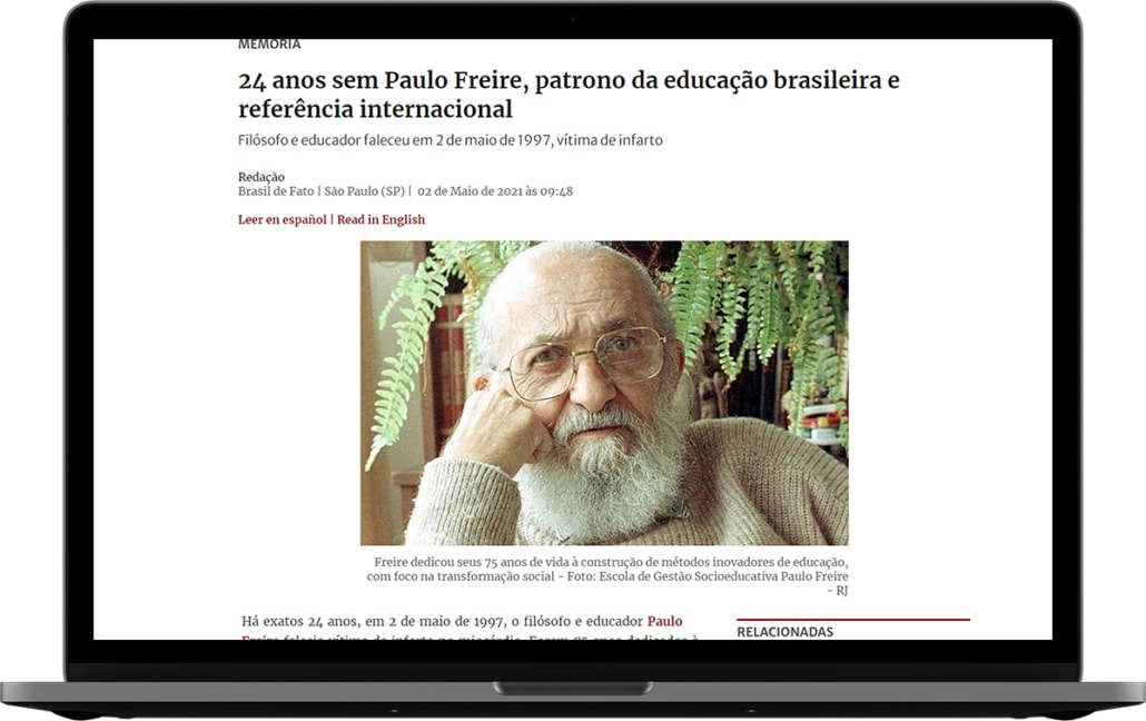 Paulo Freire, patrono da educação brasileira e referência internacional