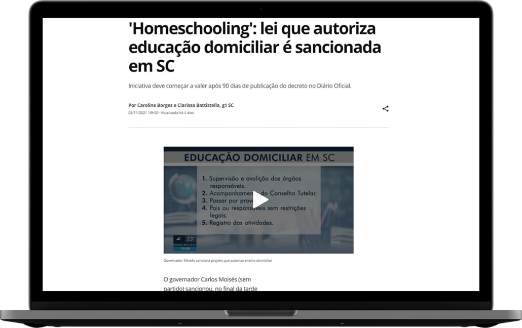 Homeschooling aprovado em SC - notíciasDE