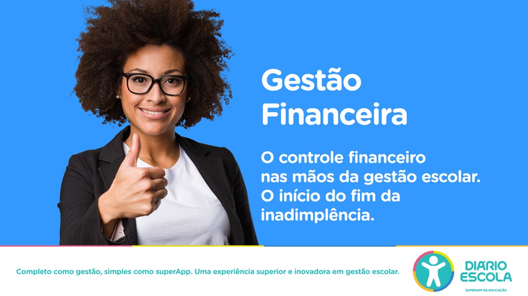 Presença digital da escola na gestão Financeira