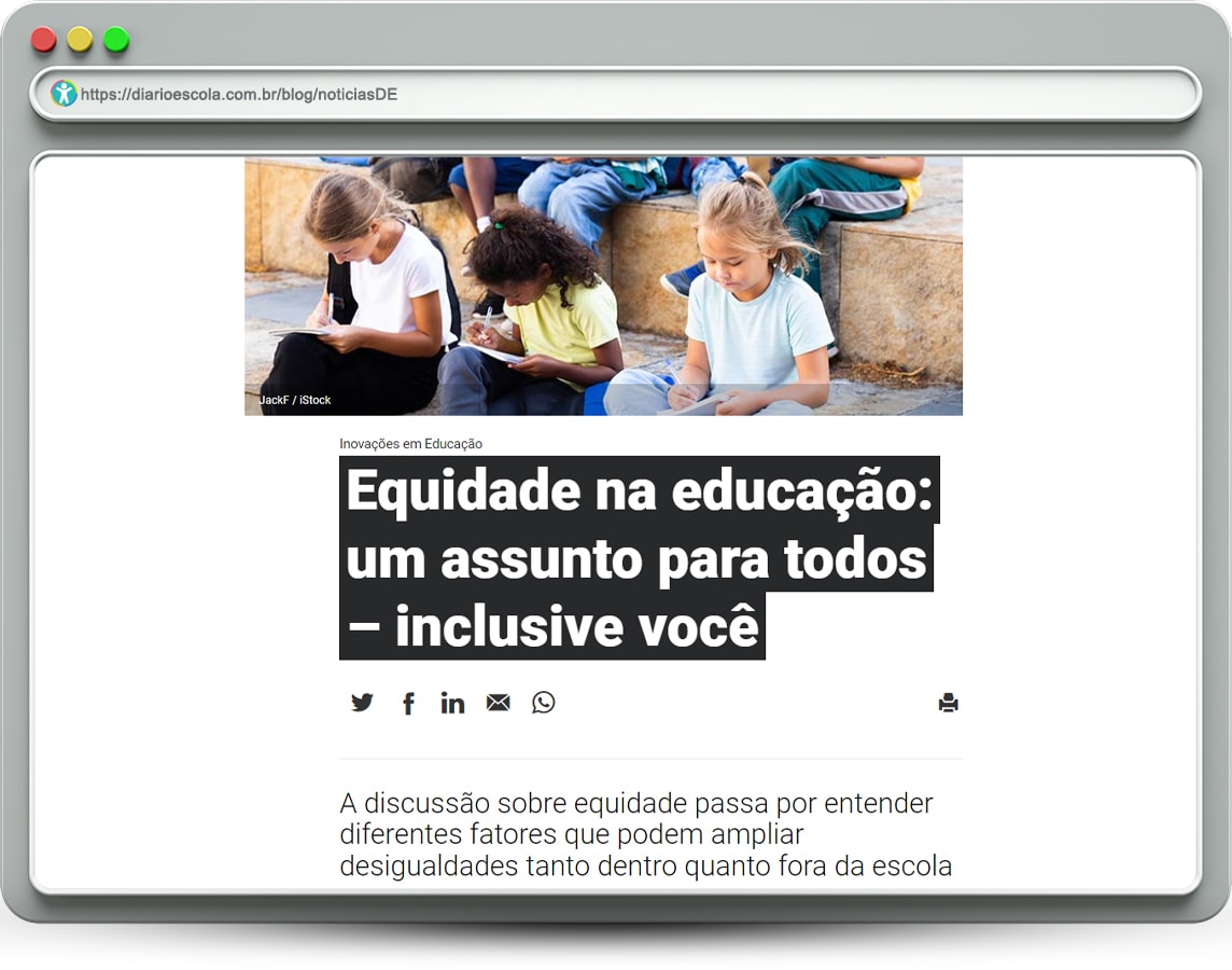 Igualdade na educação - notíciasDE 51