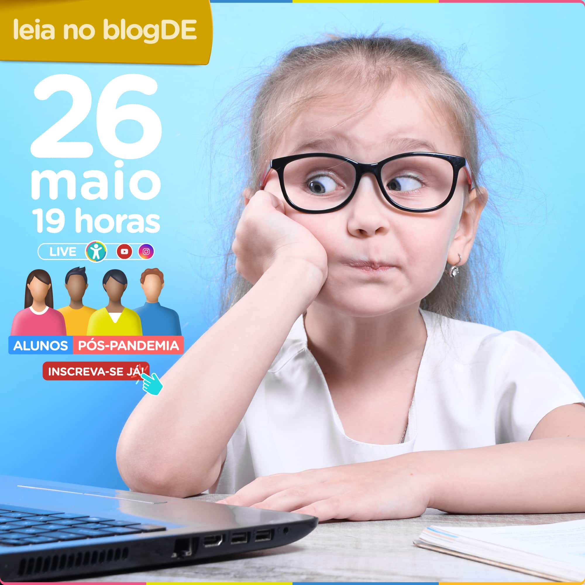 Alunos pós-pandemia: live do superApp Diário Escola