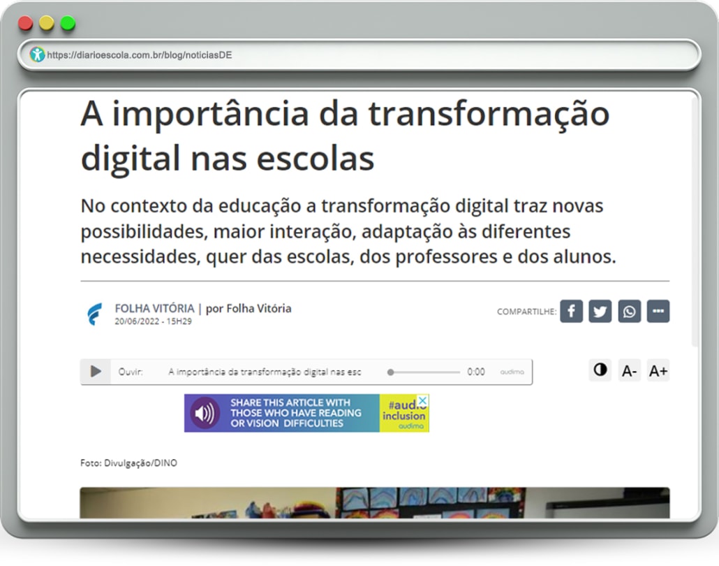 Transformação digital na escola - notíciasDE60