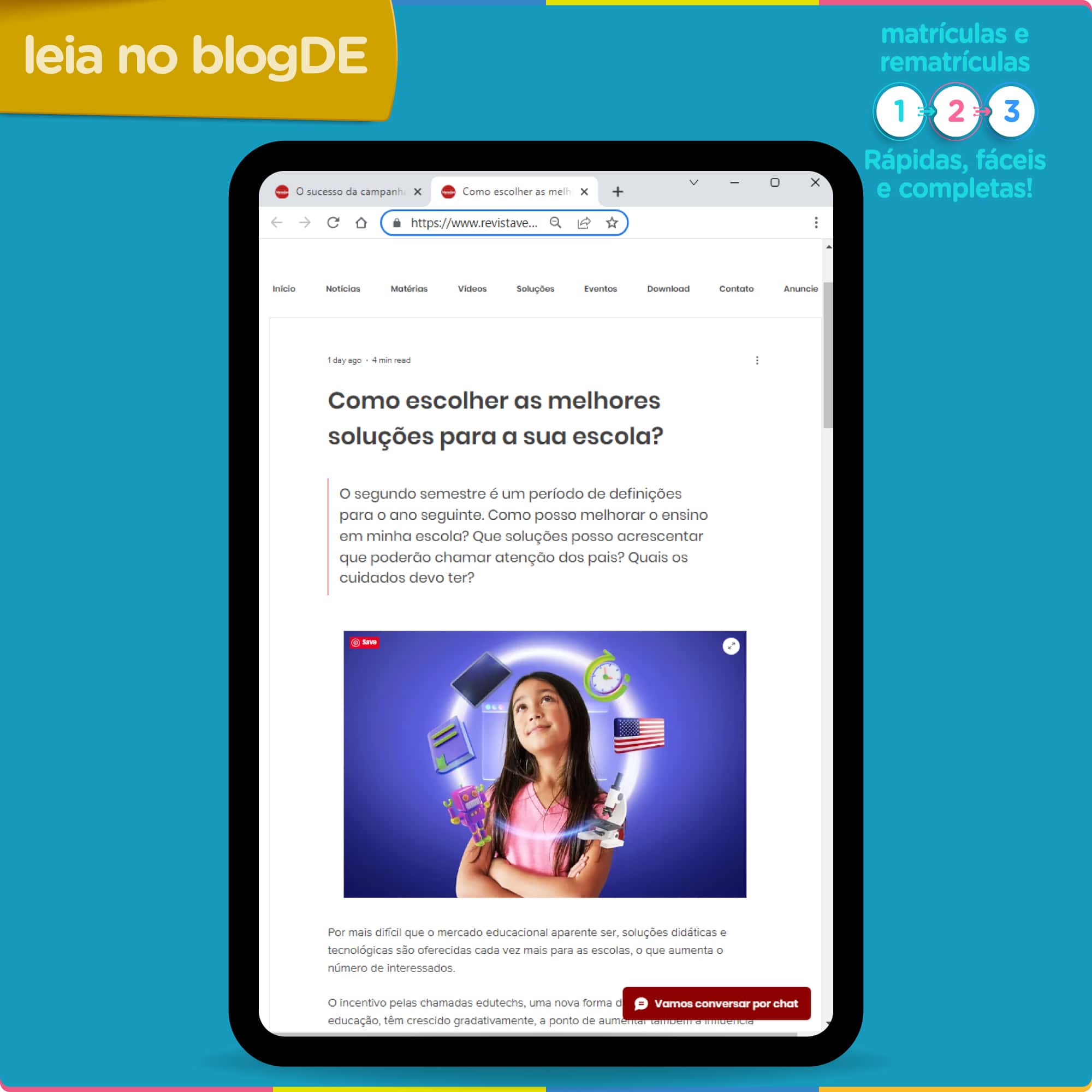 Diário Escola na Veredas Educacionais on-line