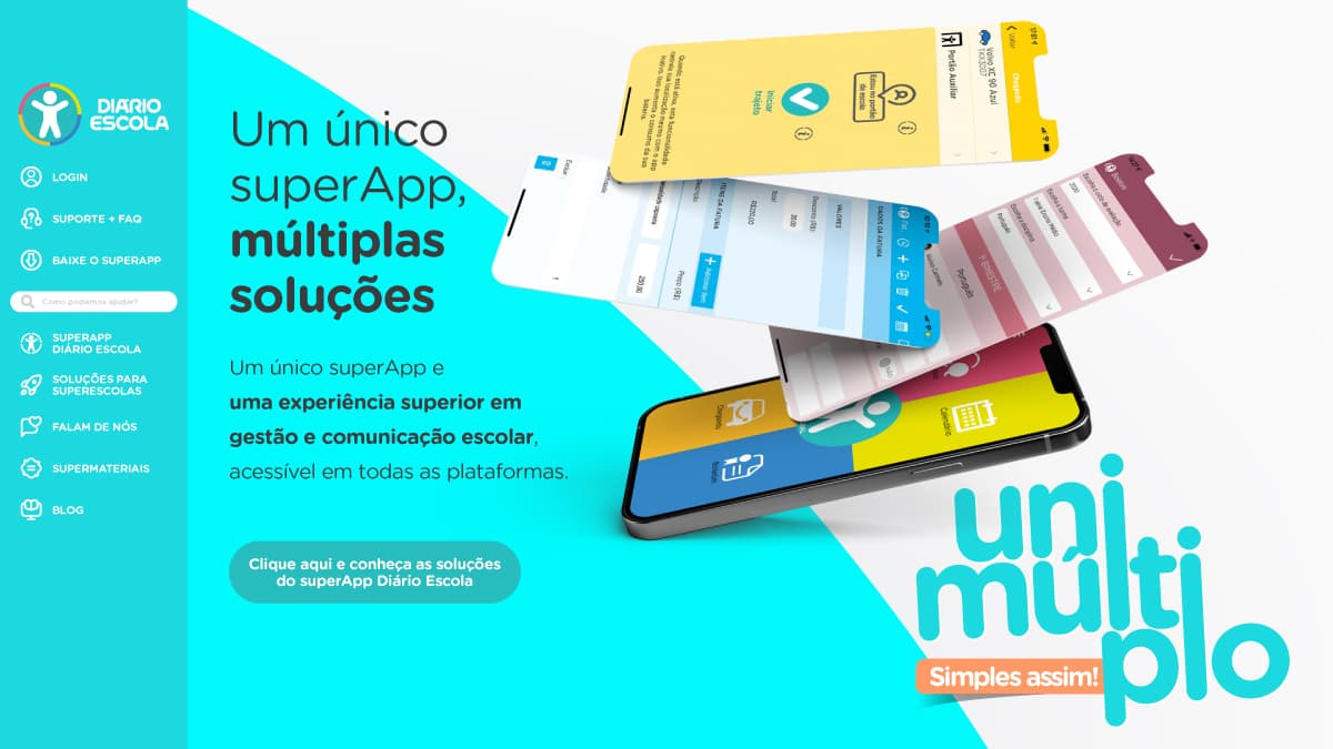 Múltiplas soluções, um único superApp