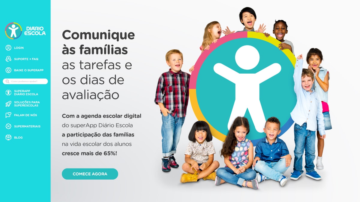 Site do superApp Diário Escola