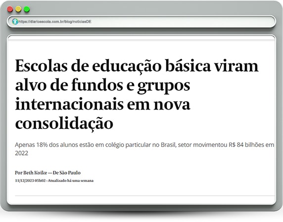 Capital estrangeiro investe em escolas particulares brasileiras