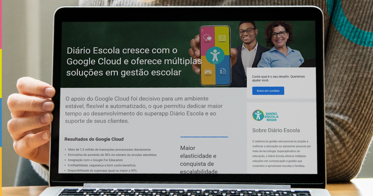 SuperApp Diário Escola é case global Google Cloud