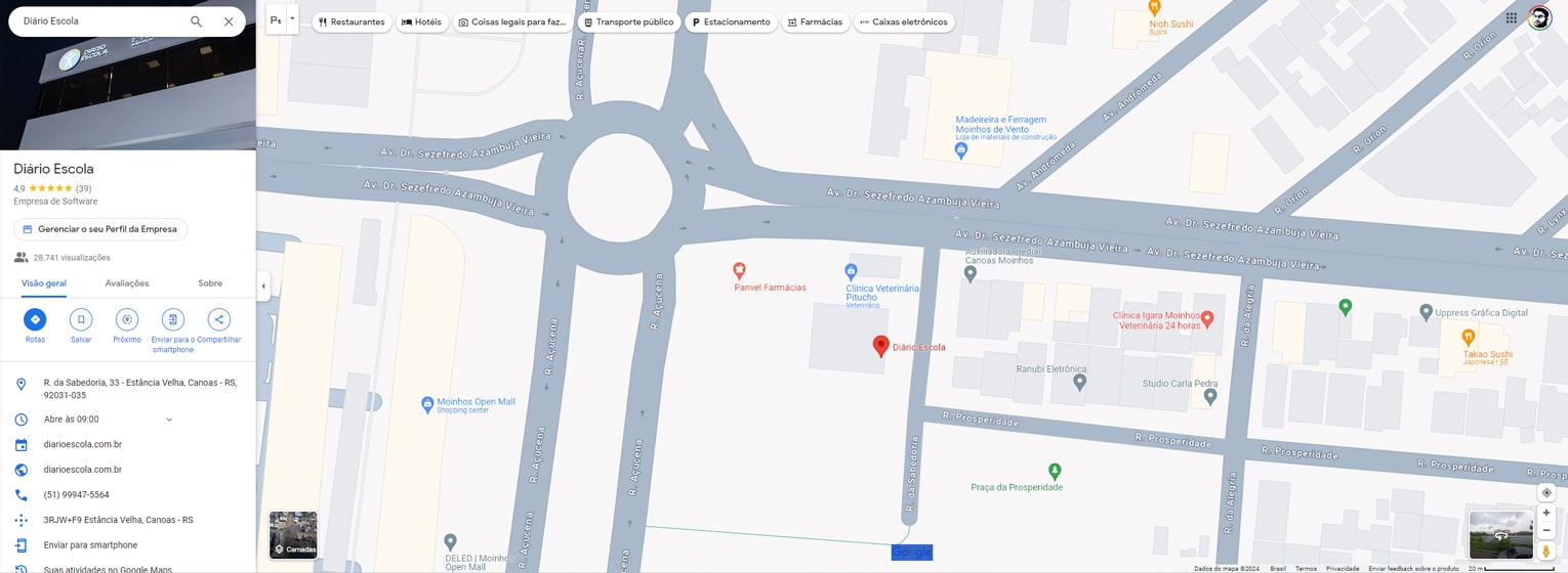 SuperApp Diário Escola - Google Map