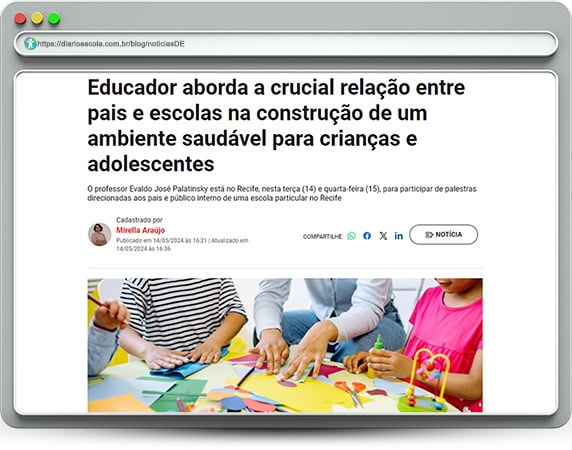 Conexão e proximidade entre escolas e famílias