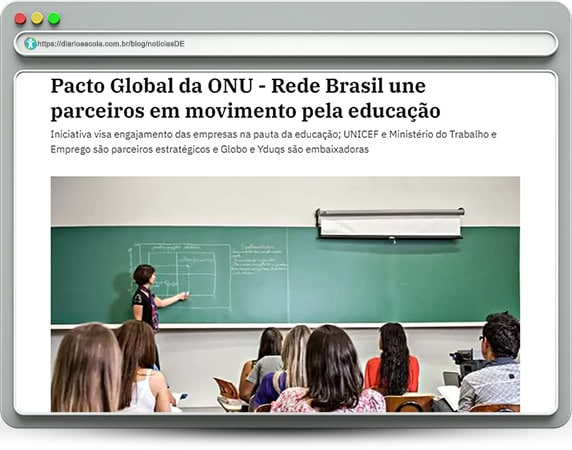 Movimento global pela Educação - notíciasDE 108