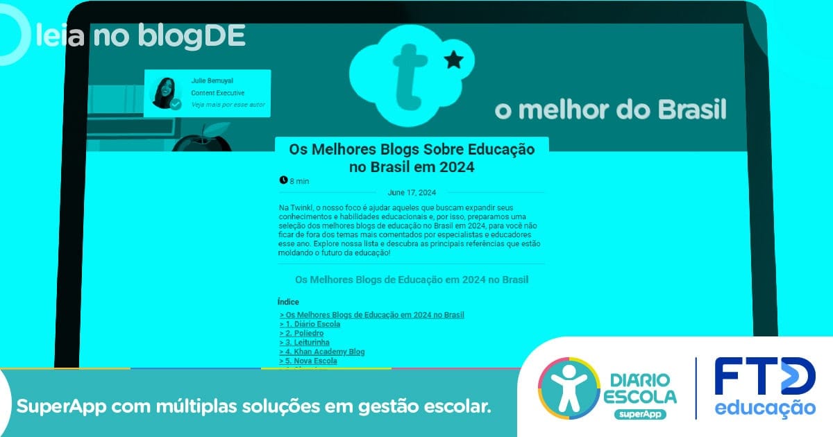 Um dos melhores blogs de Educação: blog do Diário Escola