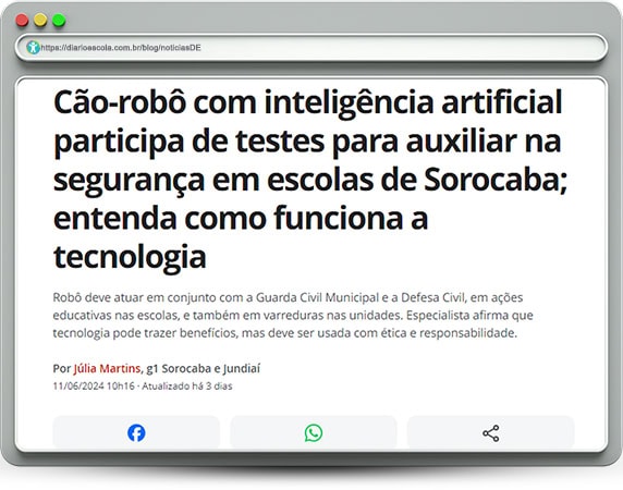 IA auxilia na segurança do ambiente escolar