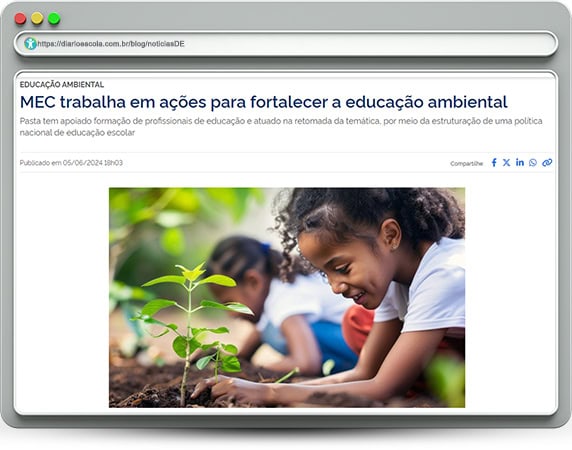 Educação ambiental em sala de aula