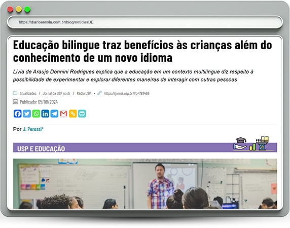 Educação bilíngue - notíciasDE 114