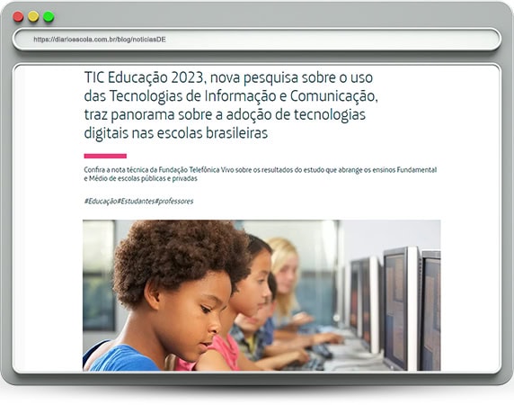 Uso das Tecnologias de Informação e Comunicação nas Escolas Brasileiras