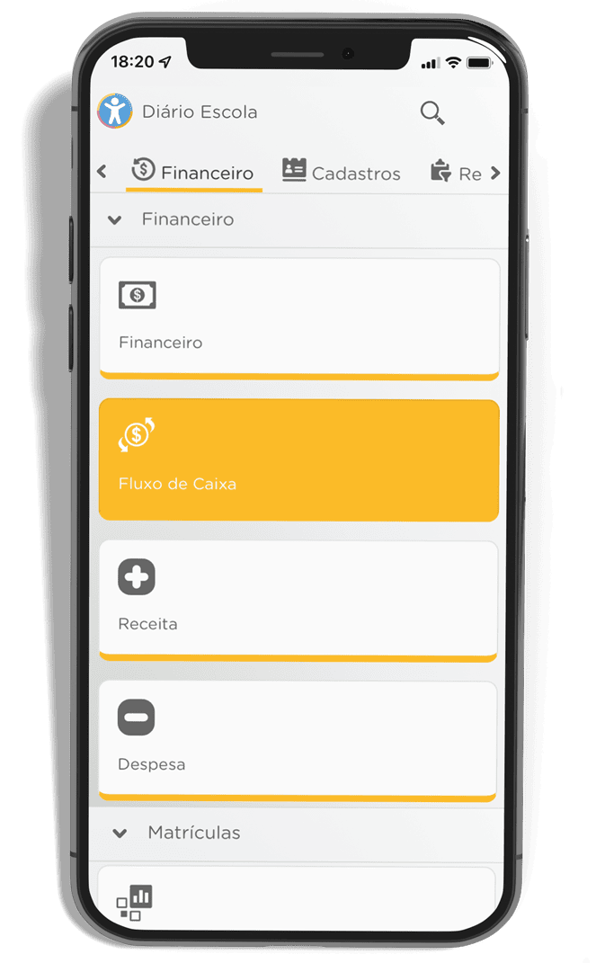 Módulo Financeiro do Diário Escola