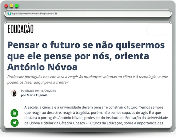 O papel das escolas na construção do futuro