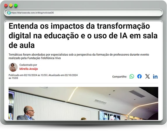 Transformação digital na educação