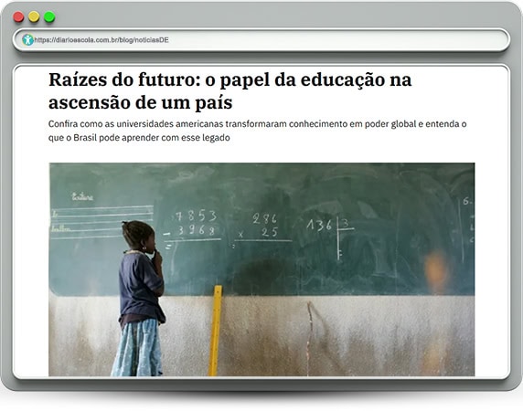 O papel da educação