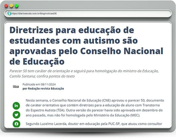 Estudantes com autismo