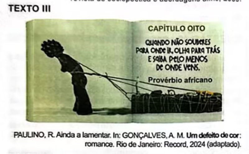 Trecho da prova de 2024