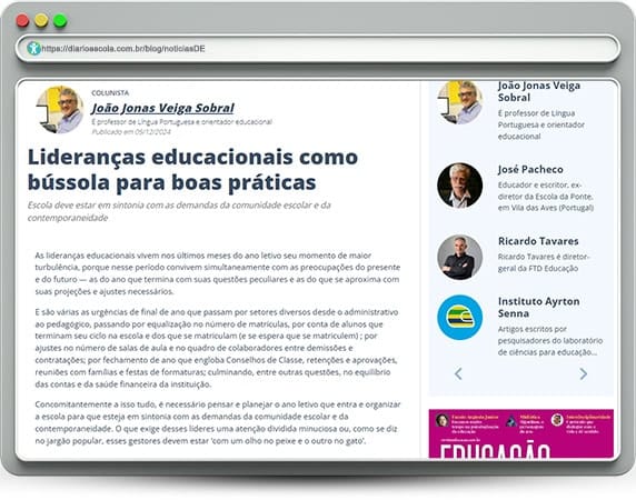 notíciasDE 122 | Lideranças educacionais