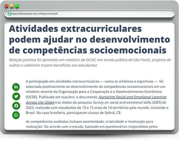 Atividades extracurriculares