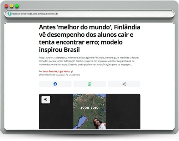 Finlândia vê desempenho dos alunos cair