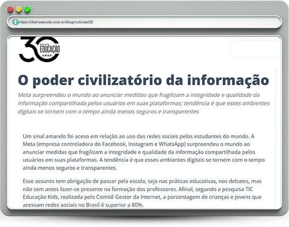 notíciasDE 125 | Inclusão, IA, impactos da pandemia e os desafios do futuro da educação