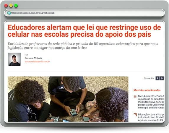 Proibição do uso de celular em sala de aula