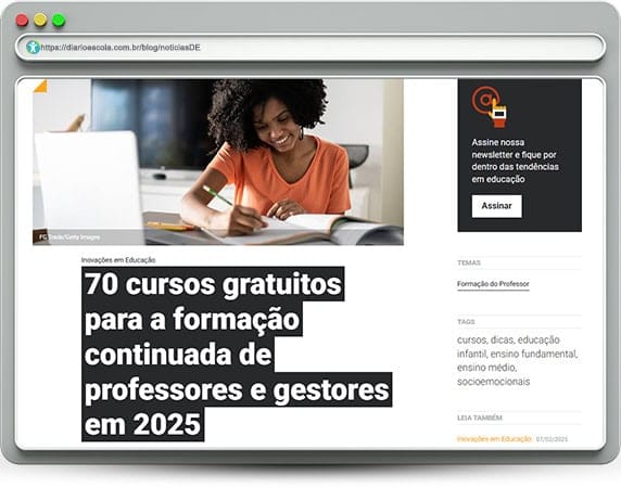 Capacitação de professores e gestores escolares