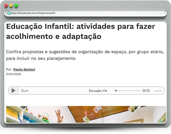 notíciasDE 126 | Acolhimento escolar