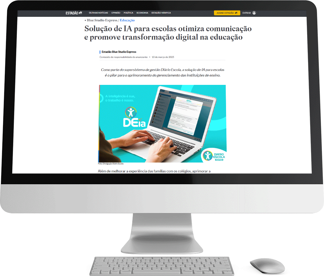 Diário Escola no Estadão