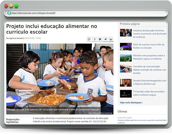 Educação alimentar na escola