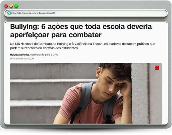 notíciasDE 130 | Combate ao Bullying e à violência escolar