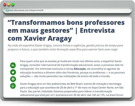 notíciasDE 131 | Gestão escolar e desafios da educação