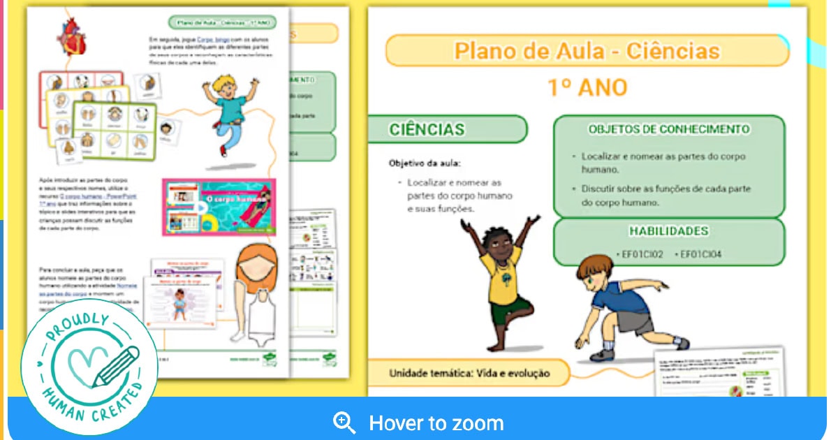 Plano de Aula: os sentidos e o corpo humano