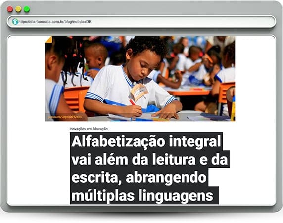 notíciasDE 133 | Alfabetização integral