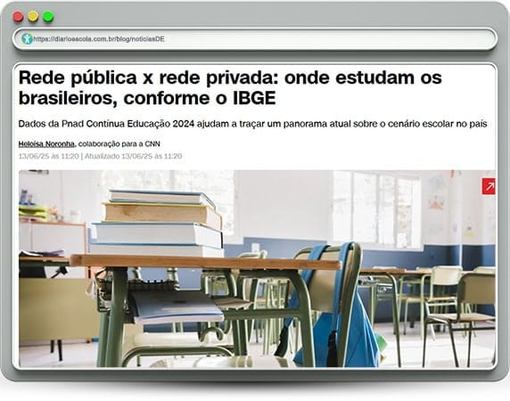 Panorama do cenário escolar brasileiro