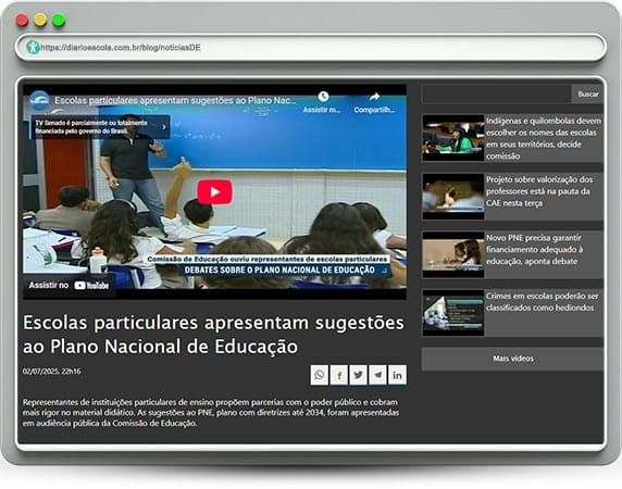 Escolas particulares apresentam sugestões ao Plano Nacional de Educação