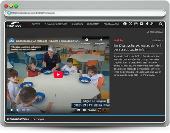 Metas do PNE para a educação infantil