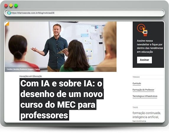 Soluções de IA para escolas