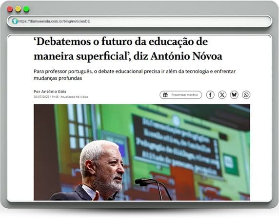 notíciasDE 138 | Educar com propósito em tempos de mudança