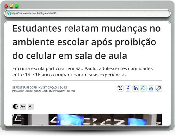 Proibição do celular em sala de aula