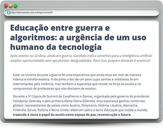 Uso humano e inteligente da tecnologia