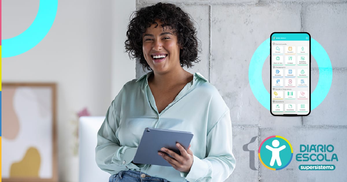 R$ 0,16 por aluno | Toda a gestão escolar na palma da mão.