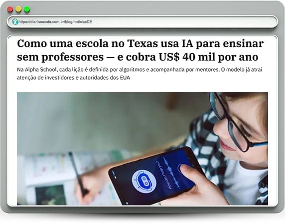 IA substitui professores