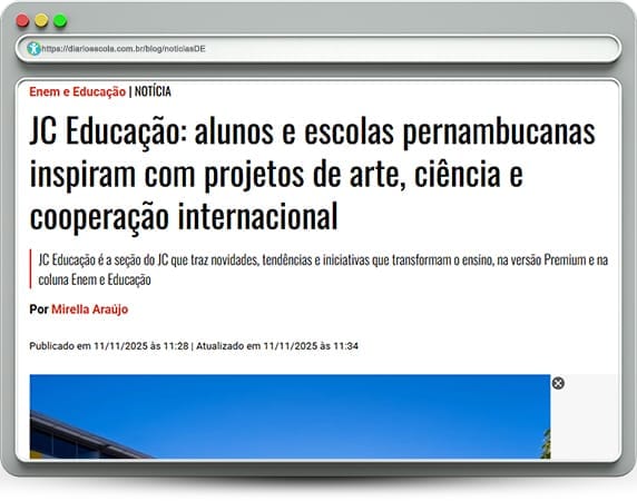 Alunos e escolas pernambucanas inspiram